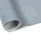 Johannes 3:16 Bijbelvers Afbeelding Cadeaupapier (Rol Hoek)