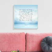 Johannes 3:16 Bijbelvers Afbeelding Canvas Afdruk (Insitu (Woonkamer))