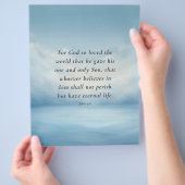 Johannes 3:16 Bijbelvers Afbeelding Flyer (Hand)