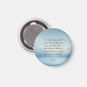 Johannes 3:16 Bijbelvers Afbeelding Magneet (Voorkant / Achterkant)