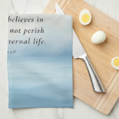 Johannes 3:16 Bijbelvers Afbeelding Theedoek (Quarter Fold)