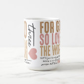 Johannes 3:16 Bijbelvers Keramische Mok (Center)