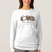 Johannes 3:16 Bijbelvers T-shirt met lang Sleeve (Voorkant)