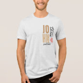 Johannes 3:16 Bijbelvers Tri-Blend Shirt (Voorkant)