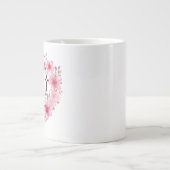 Johannes 3:16 Bloemhart Bijbelvers Grote Koffiekop (Voorkant)