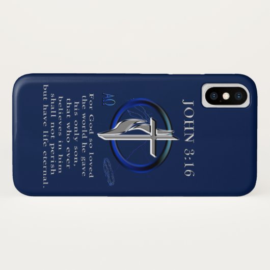 Johannes 3:16 Case-Mate iPhone case (Achterkant (horizontaal))