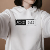 "Johannes 3:16" Christelijk, Bijbelvers, Geloof Hoodie