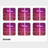 Johannes 3:16 Christelijk Kruis Firefly Sticker (Vel)