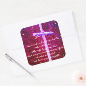 Johannes 3:16 Christelijk Kruis Firefly Sticker (Envelop)