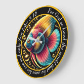 Johannes 3:16 Christelijke onderwatergloed Betta Grote Klok (Hoek)