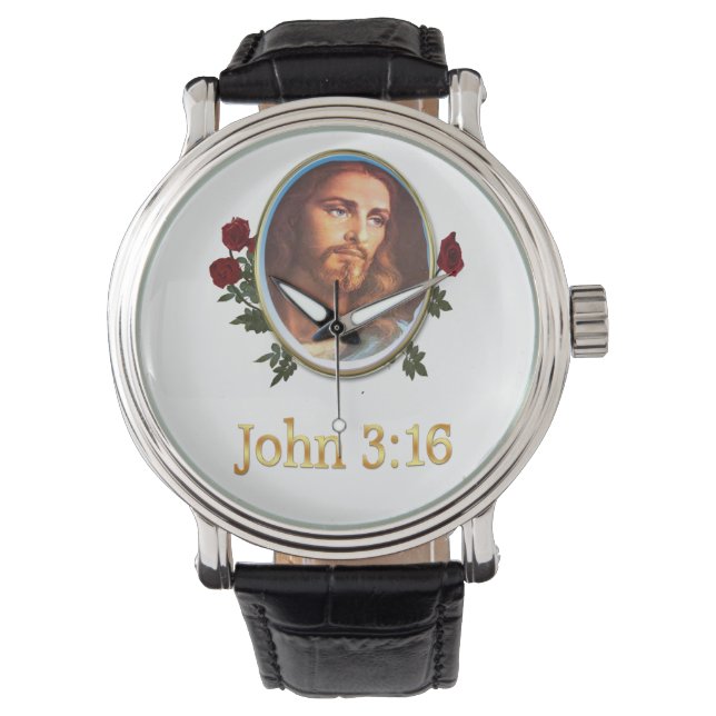 Johannes 3:16  Dameshorloges Horloge (Voorkant)