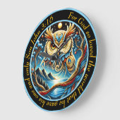 Johannes 3:16 De gouden uil voor God is zo groot Grote Klok (Hoek)