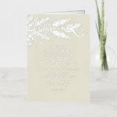 Johannes 3:16 Elegant Modern Pine Christelijk Kers Folie Feestdagenkaart (Voorkant)