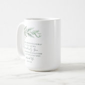 Johannes 3:16 Elegant modern religieus kerstcadeau Koffiemok (Voorkant links)