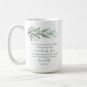 Johannes 3:16 Elegant modern religieus kerstcadeau Koffiemok (Links)