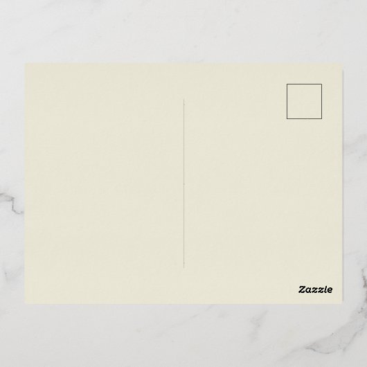 Johannes 3:16 Elegante Originele Pine Kerstmis Folie Feestdagen Briefkaart (Achterkant)