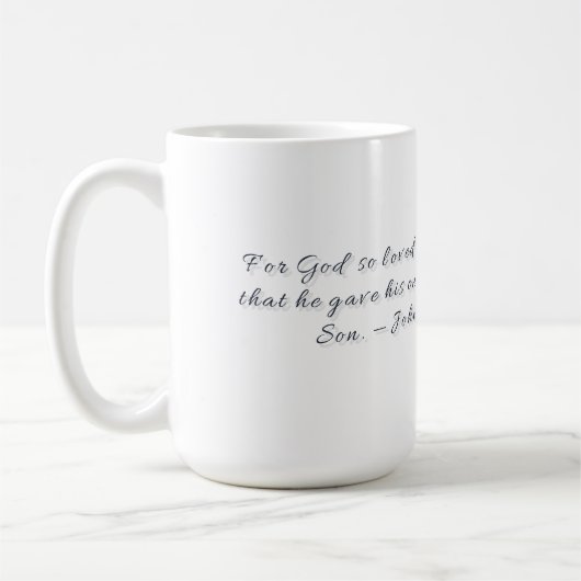 Johannes 3:16, Geschenkmok Koffiemok (Links)