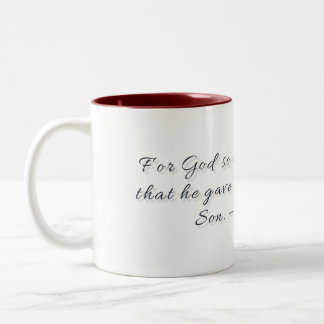 Johannes 3:16, Geschenkmok Tweekleurige Koffiemok