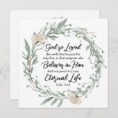 Johannes 3:16 God heeft de wereld zo liefgehad Bij (Voorkant / Achterkant)