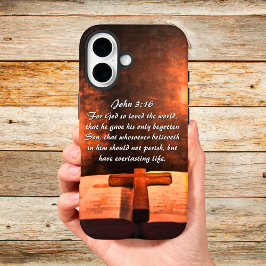Johannes 3:16 God heeft de wereld zo liefgehad, la iPhone 16 Hoesje