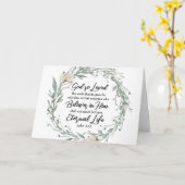 Johannes 3:16 God heeft het Bijbelvers zo liefgeha Kaart (Gele Bloem)