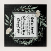 Johannes 3:16 God heeft het Bijbelvers zo liefgeha Legpuzzel (Horizontaal)