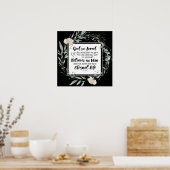 Johannes 3:16 God heeft het Bijbelvers zo liefgeha Poster (Keuken)