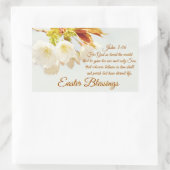 Johannes 3:16 God zo hield van de wereld, Pasen Rechthoekige Sticker (Tas)