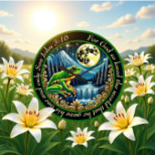 Johannes 3:16 Gouden kikker springt in rustieke pe Grote Klok