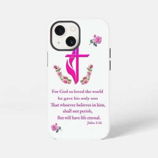 Johannes 3:16 iPhone hoesje (Achterkant)