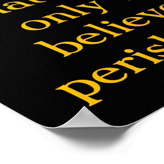 Johannes 3:16 Jezus in stralend licht en wolken Poster (Hoek)