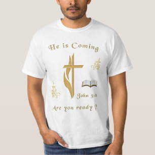 Johannes 3:16 Jezus komt T-shirt