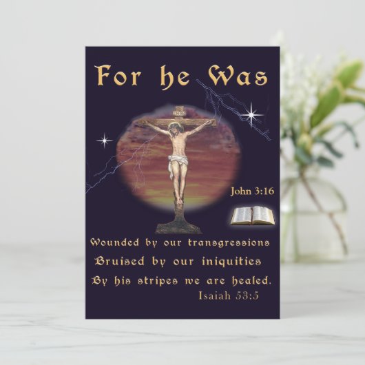 Johannes 3:16 kaart (Staand voorkant)