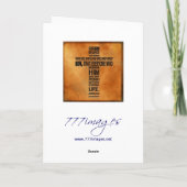 Johannes 3:16 Kaart (Achterkant)