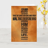 Johannes 3:16 Kaart (Gele Bloem)