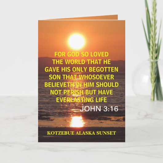JOHANNES 3 16 KAART (Voorkant)