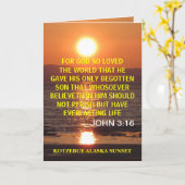 JOHANNES 3 16 KAART (Gele Bloem)