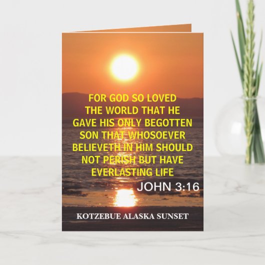 JOHANNES 3 16 KAART (Voorkant)