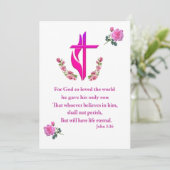 Johannes 3:16 kaart (Staand voorkant)