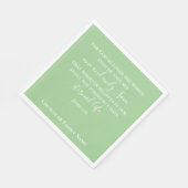 Johannes 3:16 | Mint Green Christelijke Paaskerk Servet (Hoek)