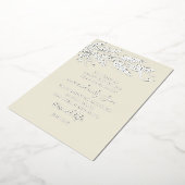 Johannes 3:16 Moderne Pijnboom Foto Christelijk Ke Folie Feestdagenkaart (Gedraaid)