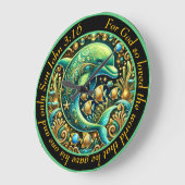 Johannes 3:16 Ocean Harmony Dolfijn Grote Klok (Hoek)