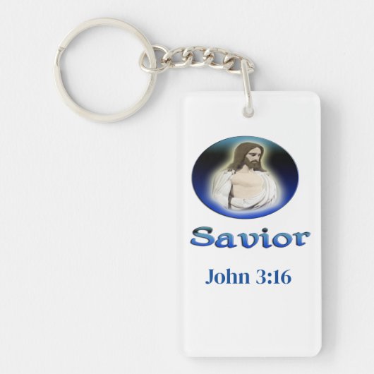 Johannes 3:16 Redder Sleutelhanger (Voorkant)