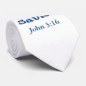 Johannes 3:16 Redder Stropdas (Opgerold)