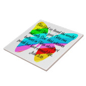 JOHANNES 3:16 REGENBOOGVLINDER TEGELTJE (Zijkant)