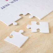 Johannes 3:16 Rode, Witte en Blauwe Kruis Legpuzzel (Zijkant)