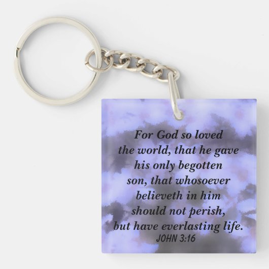 Johannes 3:16 sleutelhanger (voorkant)