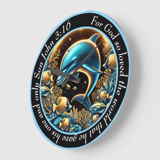 Johannes 3:16 Speelse diepten Dolfijn Zoon van God Grote Klok (Hoek)