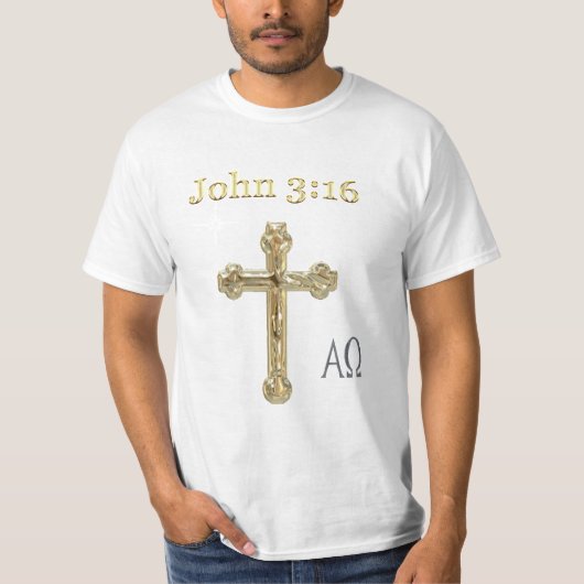 Johannes 3:16 t-shirt (Voorkant)
