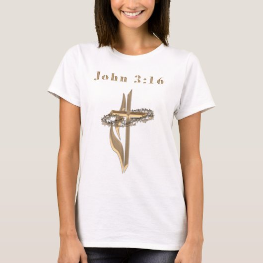 Johannes 3:16 t-shirt (Voorkant)